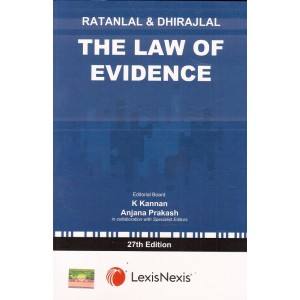 Ratanlal & Dhirajlal's Law of Evidence by K. Kannan & Anjana Prakash by LexisNexis